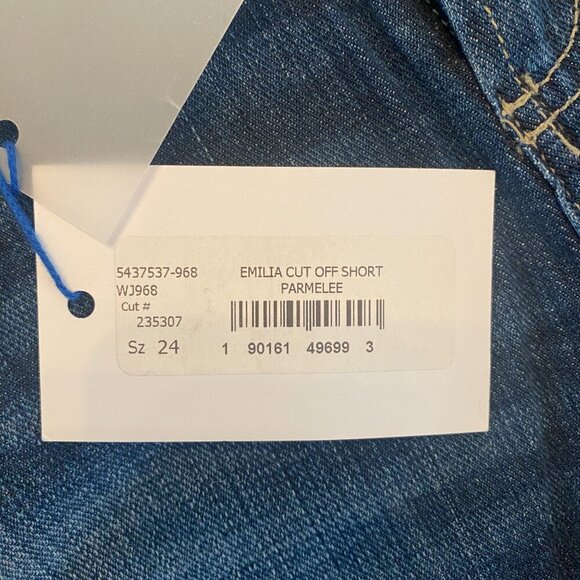 PAIGE NWT Emilia Cut Off Short Parmelee Size 24 - Picture 4 of 6